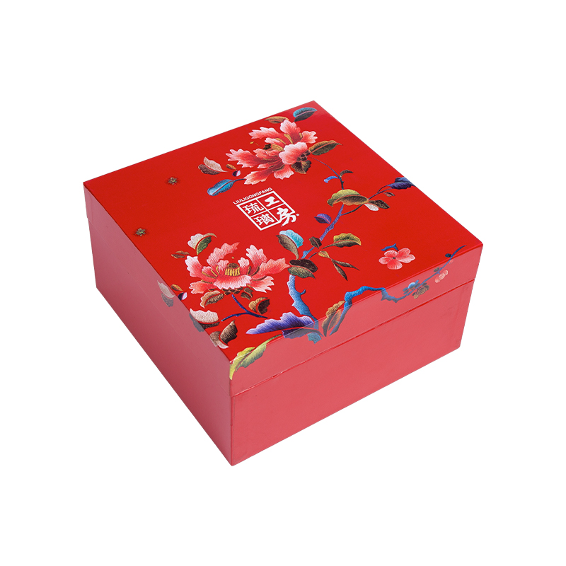 Aangepaste kerst- en Chinese nieuwjaars geschenkdoos met deksel
